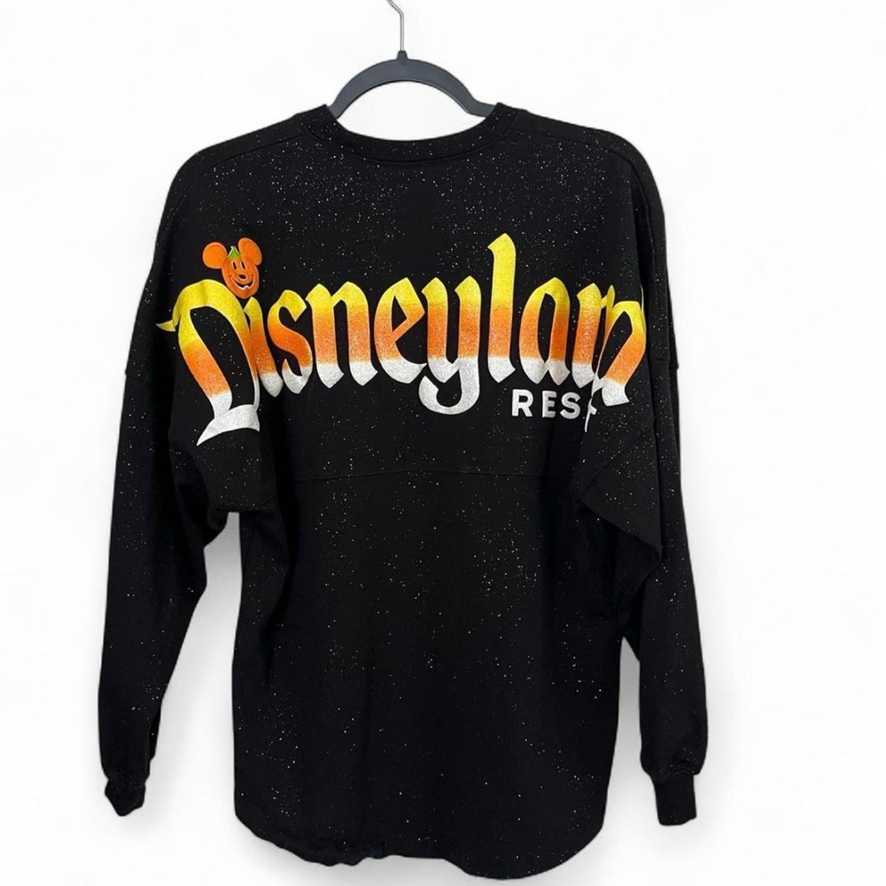 Disney Parks Halloween Spirit Jersey Candy Corn Glitter Disneyland XS